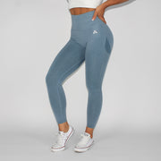 Booty Goals Scrunch Bum Seamless Leggings Blue