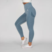 Booty Goals Scrunch Bum Seamless Leggings Blue