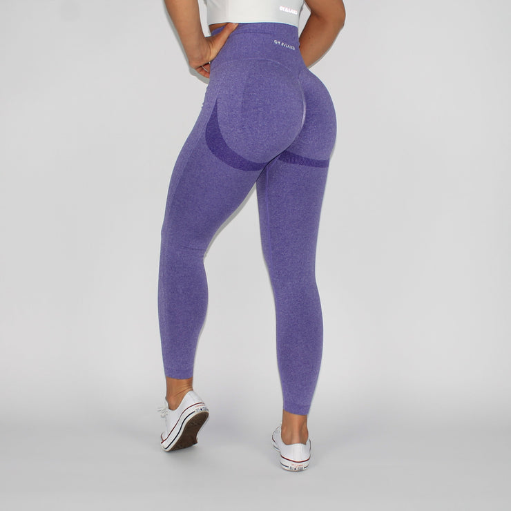 Booty Goals Scrunch Bum Seamless Leggings Purple – Gymland Sportswear