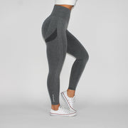 Booty Goals Scrunch Bum Seamless Leggings Grey