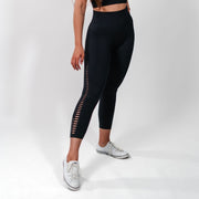 Bella Seamless 7/8 High Waisted Leggings Black