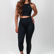 Bella Seamless 7/8 High Waisted Leggings Black