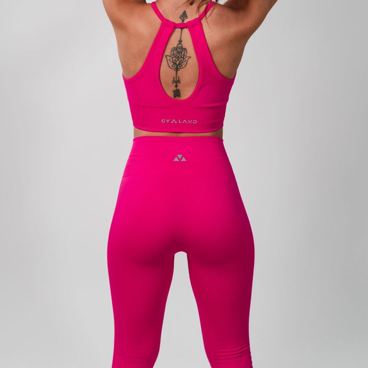 Bella Seamless 7/8 High Waisted Leggings Pink