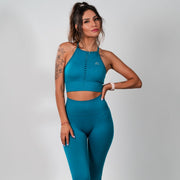 Bella Seamless Longline Bra Teal