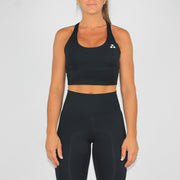 Flattered I Am Sports Bra Black