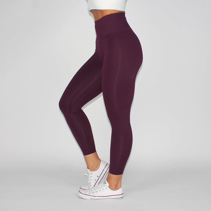 Nothing But Freedom Leggings Burgundy