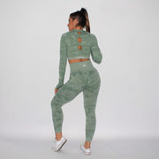 Standout Camo Seamless Leggings Green