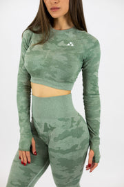 Standout Camo Seamless Leggings Green