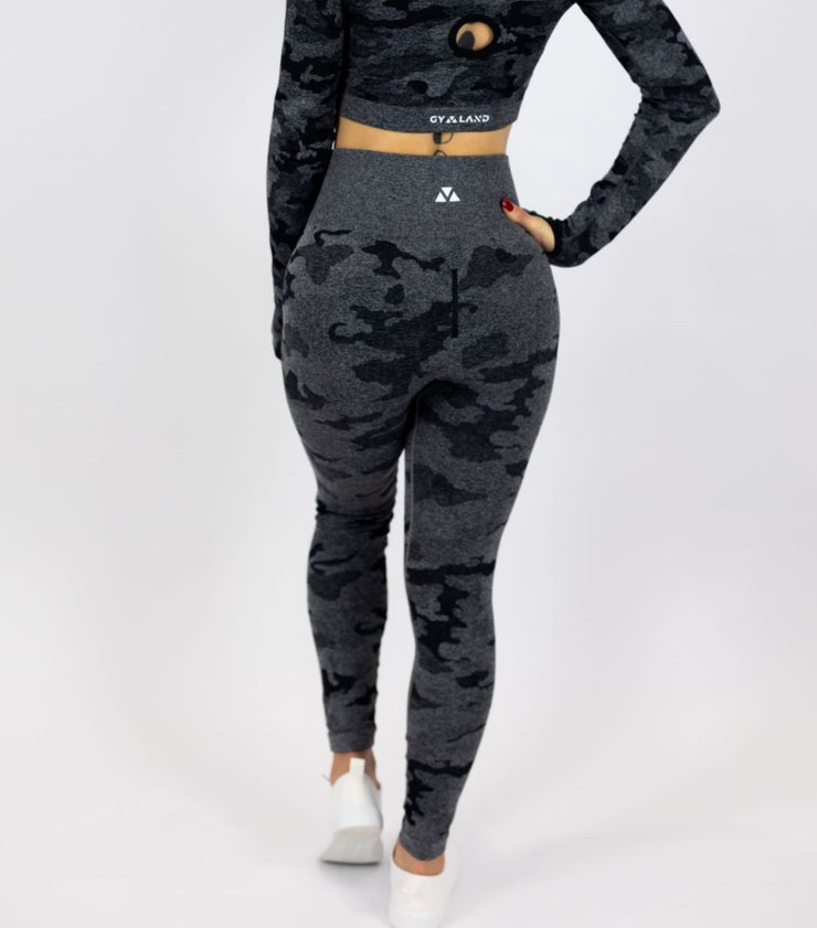 Standout Camo Seamless Leggings Black – Gymland Sportswear