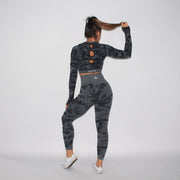 Standout Camo Seamless Leggings Black