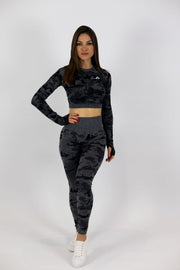 Standout Camo Seamless Leggings Black