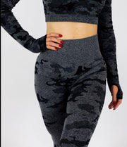 Standout Camo Seamless Leggings Black