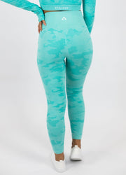 Standout Camo Seamless Leggings Aqua