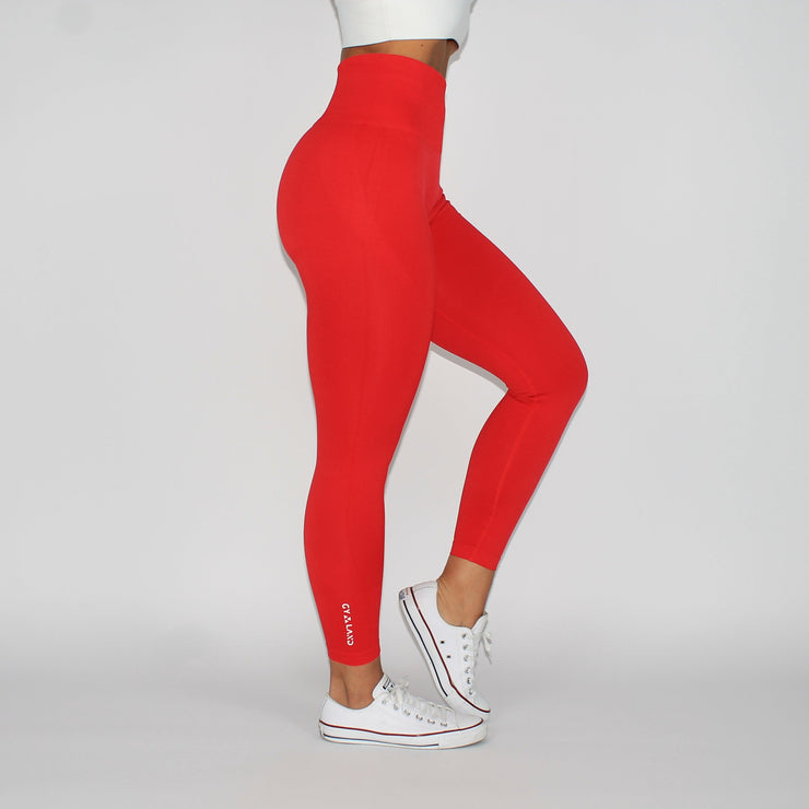 Unleash Your Power Seamless Leggings Red – Gymland Sportswear